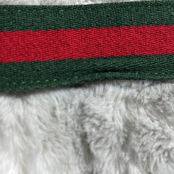 Gucci Web Belt Cream Leather Canvas with G Buckle - Picture 6 of 10